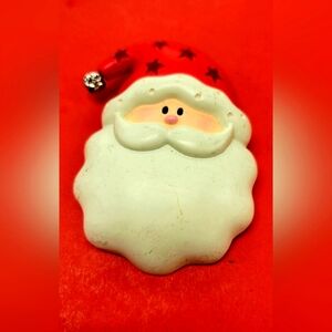 Santa Face Brooch/Pin